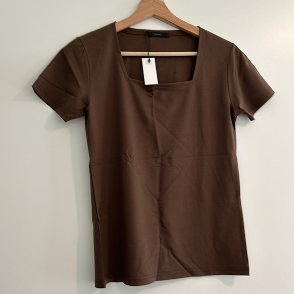NWT LEMUI Square neck TSHIRT OLIVE/Khaki - Picture 4 of 6